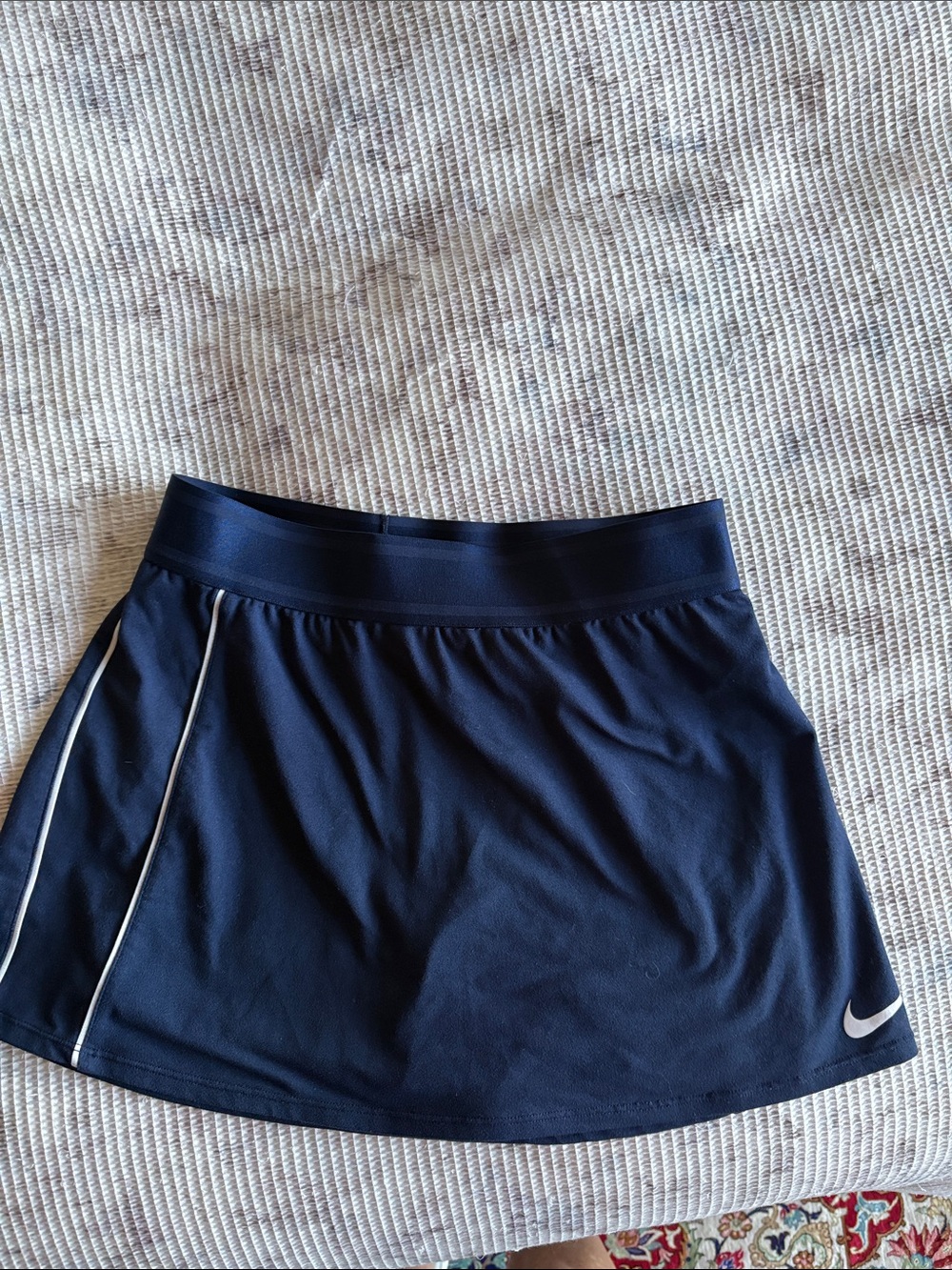Nike Navy Skort with White Side Piping